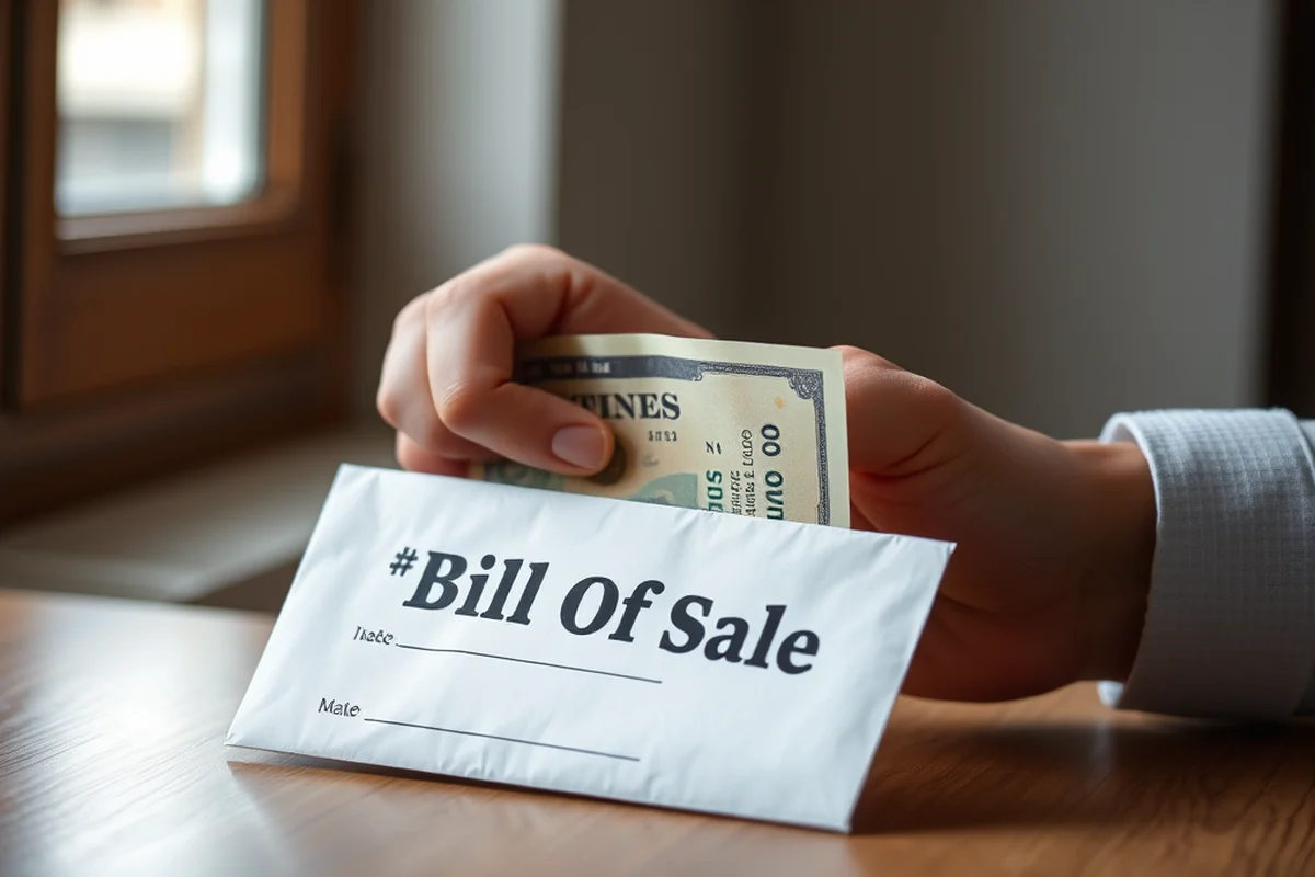 a free printable bill of sale — A Free Printable Bill Of Sale (step by step)
